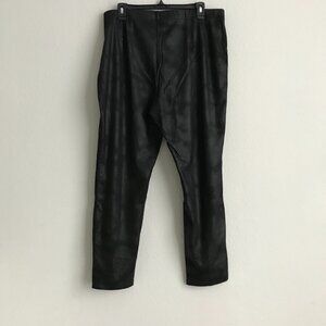 GRAVER by Susan Graver Petite Faux Suede Leggings - Black (Sz XLP) a383176